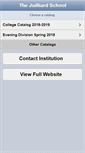 Mobile Screenshot of catalog.juilliard.edu