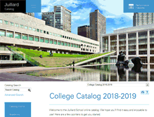 Tablet Screenshot of catalog.juilliard.edu